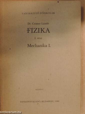 Fizika I.