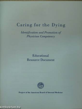 Caring for the Dying