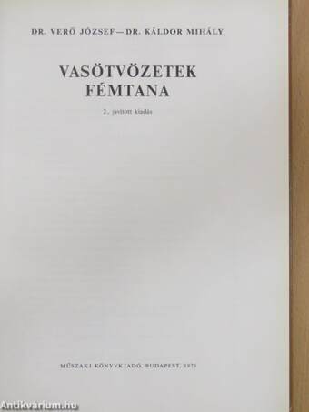 Vasötvözetek fémtana