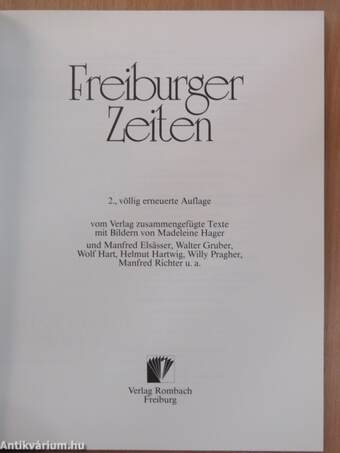 Freiburger Zeiten