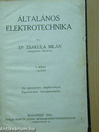 Általános elektrotechnika I-II.