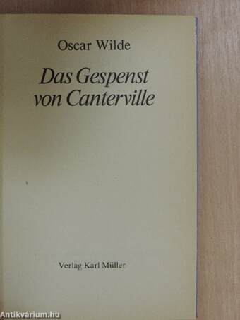 Das Gespenst von Canterville