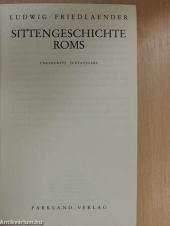 Sittengeschichte Roms