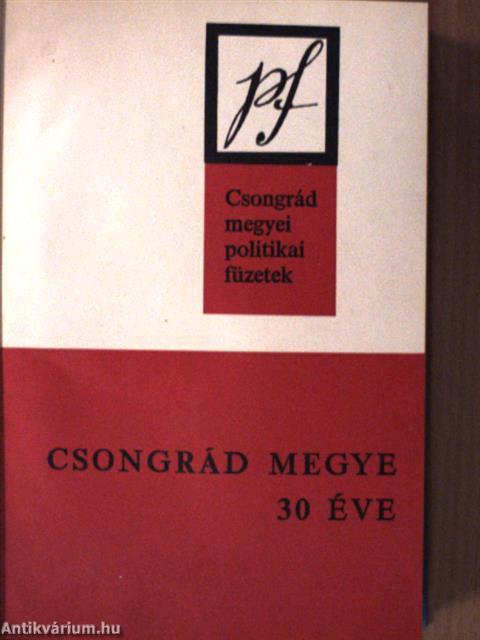 Csongrád megyei politikai füzetek II. 1975-1980. (8 db)