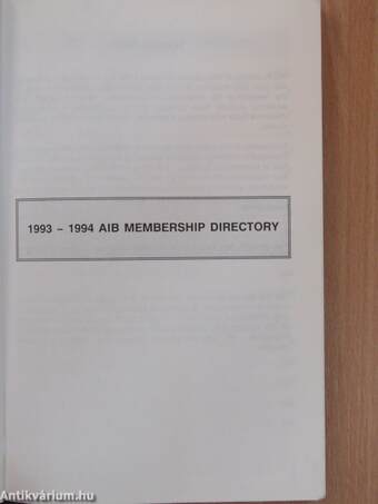 Academy of International Business Membership Directory