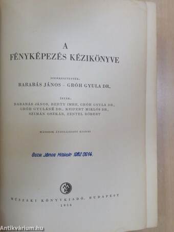 A fényképezés kézikönyve