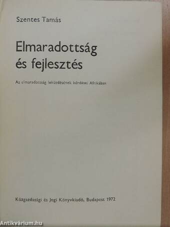 Elmaradottság és fejlesztés