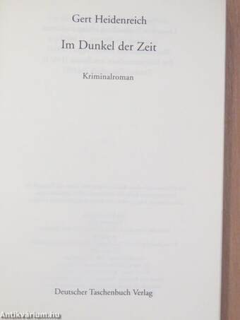 Im Dunkel der Zeit