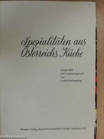 Spezialitäten aus Österreichs Küche