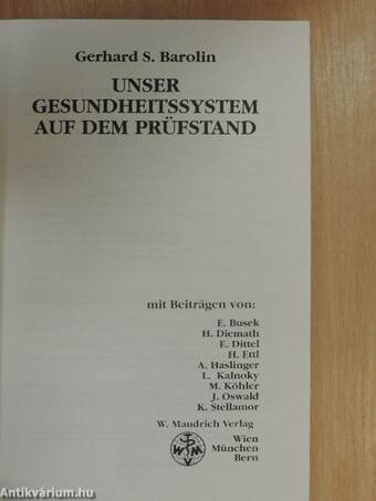 Unser Gesundheitssystem auf dem Prüfstand