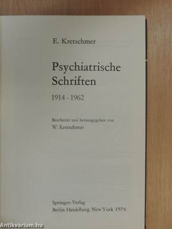 Psychiatrische Schriften