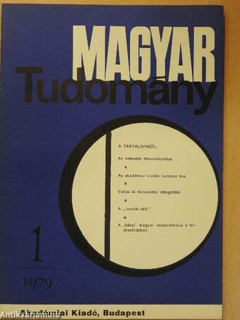 Magyar Tudomány 1979. január-december