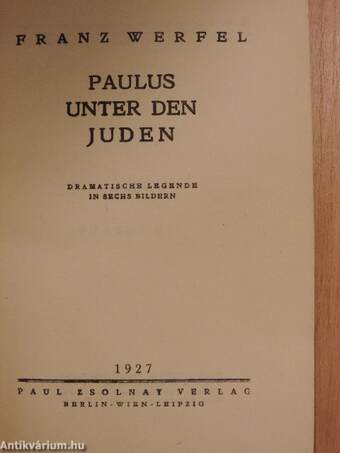 Paulus unter den Juden