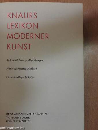 Knaurs Lexikon Moderner Kunst