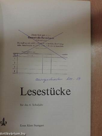 Lesestücke 4.