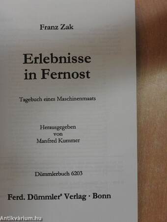 Erlebnisse in Fernost