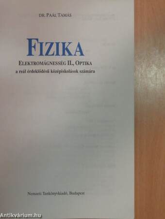 Fizika - Elektromágnesség II., Optika