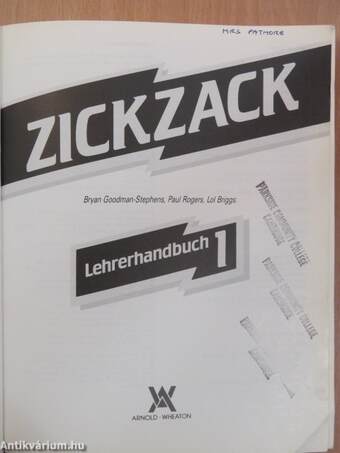 Zickzack - Lehrerhandbuch 1