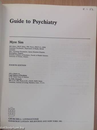 Guide to Psychiatry