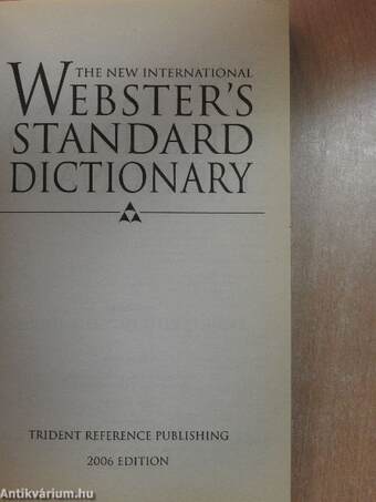 The New International Webster's Standard Dictionary