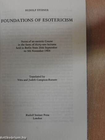 Foundations of Esotericism