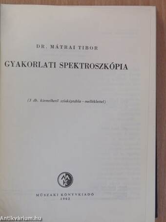 Gyakorlati spektroszkópia