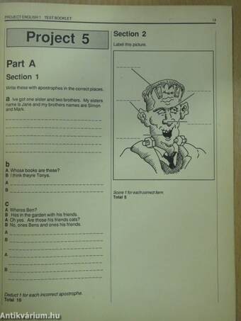 Project English 1. - Test Booklet