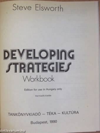 Developing Strategies - Workbook