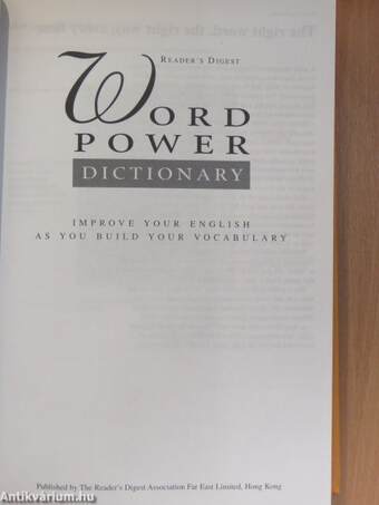 Reader's Digest Word Power Dictionary