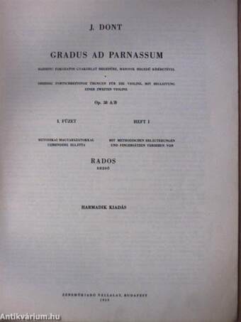 Gradus ad Parnassum I.