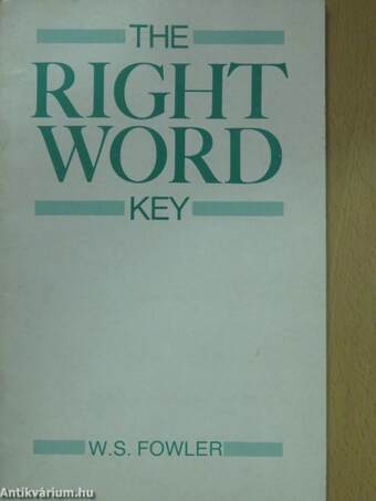 The Right Word Key