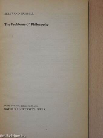 The Problems of Philosophy