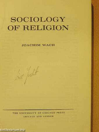 Sociology of Religion