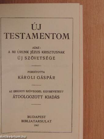 Új Testamentom/A zsoltárok könyve