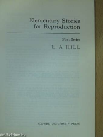 Elementary Stories for Reproduction 1.