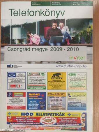 Arany Oldalak/Telefonkönyv - Csongrád megye 2009-2010.