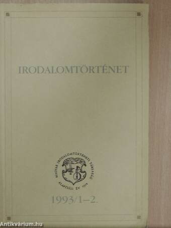 Irodalomtörténet 1993/1-2.