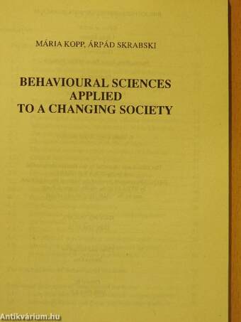 Behavioural Sciences Applied to a Changing Society