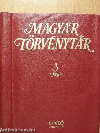 Magyar Törvénytár 3.