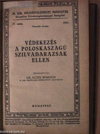 Az őszibarackfa levélfodrosodása/Általános védekező munkák a gyümölcsösben/Védekezés a poloskaszagú szilvadarazsak ellen/Védekezés a vértetű ellen/Védekezés a drótférgek ellen/Védekező eszközök és gépek a gyümölcsösben/Védekezőszerek a gyümölcsösben