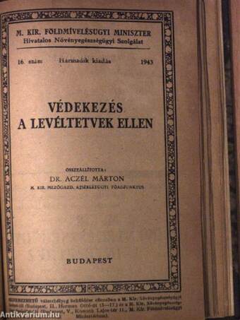 Az őszibarackfa levélfodrosodása/Általános védekező munkák a gyümölcsösben/Védekezés a poloskaszagú szilvadarazsak ellen/Védekezés a vértetű ellen/Védekezés a drótférgek ellen/Védekező eszközök és gépek a gyümölcsösben/Védekezőszerek a gyümölcsösben