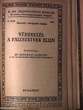 Az őszibarackfa levélfodrosodása/Általános védekező munkák a gyümölcsösben/Védekezés a poloskaszagú szilvadarazsak ellen/Védekezés a vértetű ellen/Védekezés a drótférgek ellen/Védekező eszközök és gépek a gyümölcsösben/Védekezőszerek a gyümölcsösben