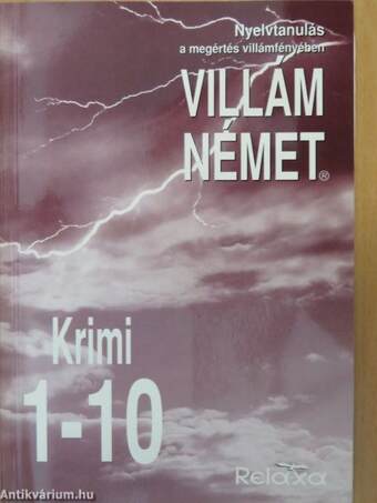 Villám német I-II. - Krimi 1-10/Krimi 11-20 - 12 db kazettával