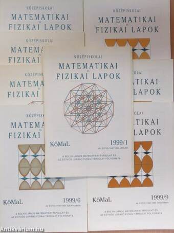 Középiskolai matematikai és fizikai lapok 1999. (nem teljes évfolyam)