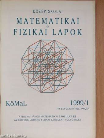 Középiskolai matematikai és fizikai lapok 1999. (nem teljes évfolyam)