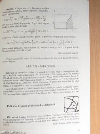 Középiskolai Matematikai és Fizikai Lapok 1996. január-december