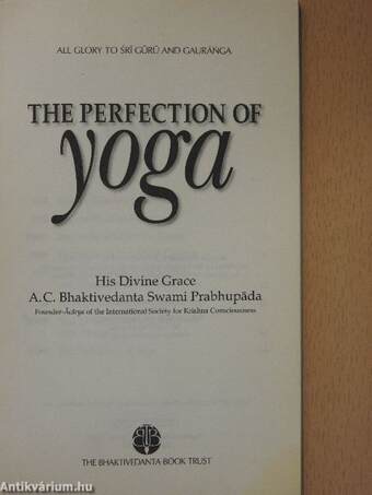 The perfection of Yoga