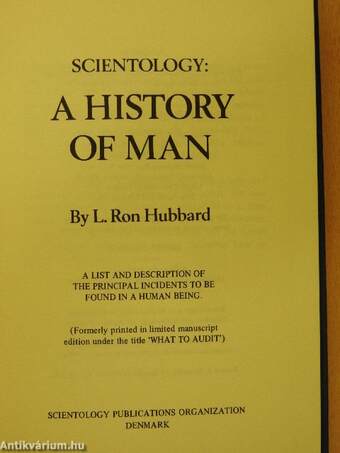 Scientology: a History of Man