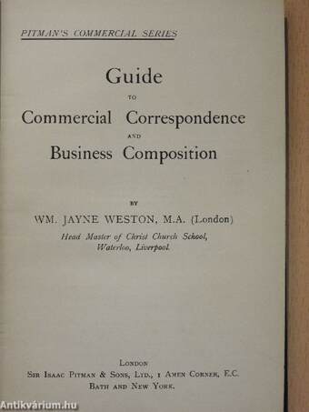 Guide to Commercial Correspondence and Business Composition