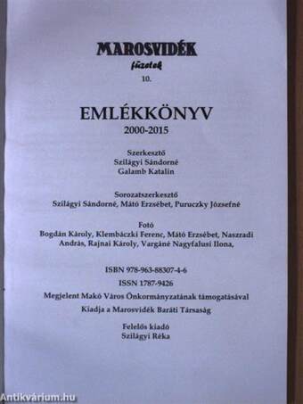 Emlékkönyv 2000-2015